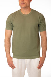 MAGLIA T-SHIRT UOMO  VERDE 28110 231 SALVIA FERRANTE